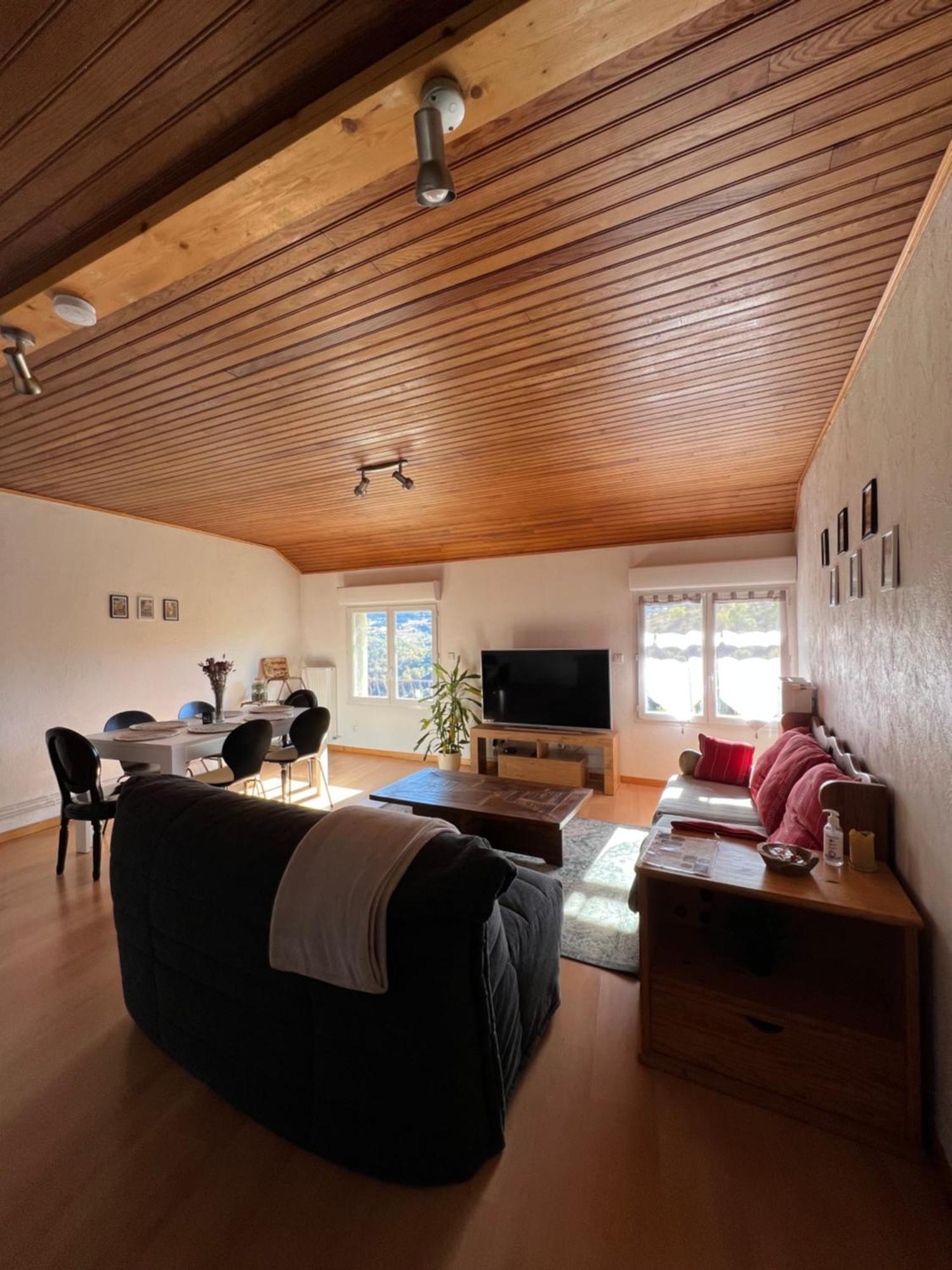 Logement Avec Vue Panoramique A 10Min Des Pistes Sauto Exterior foto